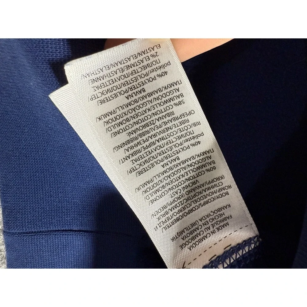 Polo Ralph Lauren Cotton-Blend Jersey Hoodie Cotton-Polyester Blue Sz Large‎